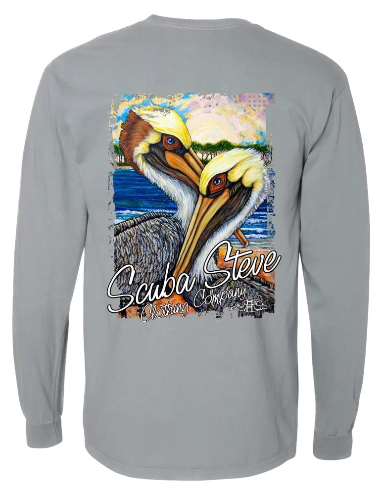 Scuba Steve Grey Pelican Long Sleeve (Grey) – Scuba Steve