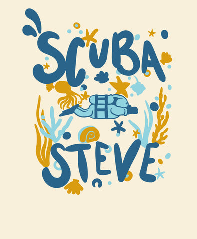 The Scuba Steve Diver Tee (Ivory)