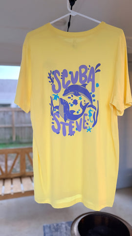 ADULT Dolphin Tee (Yellow)